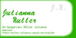 julianna muller business card